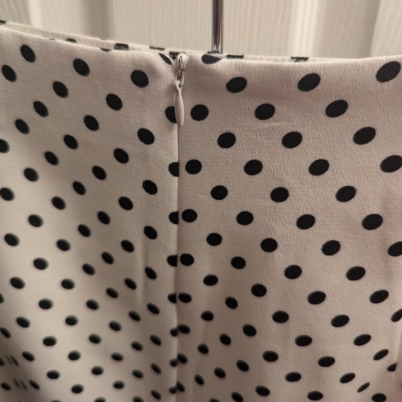 Zara White & Black Polka Dot Mini Skirt - S - Picture 3 of 4